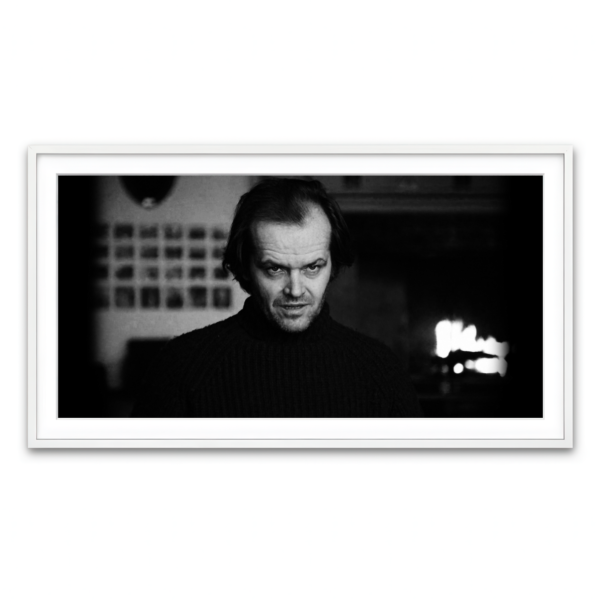 Framed Print 2x1 White