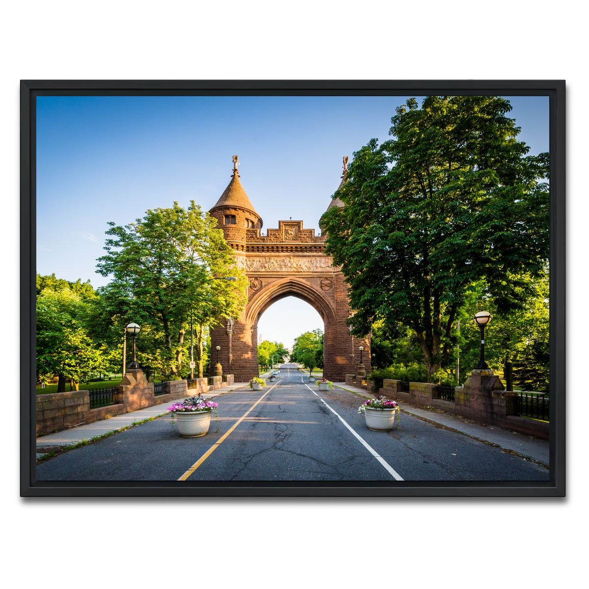 AUTO-MOCKUP WHITE | The Soldiers and Sailors Memorial Arch | 1 Piece | Black Framed Canvas | group=4x3