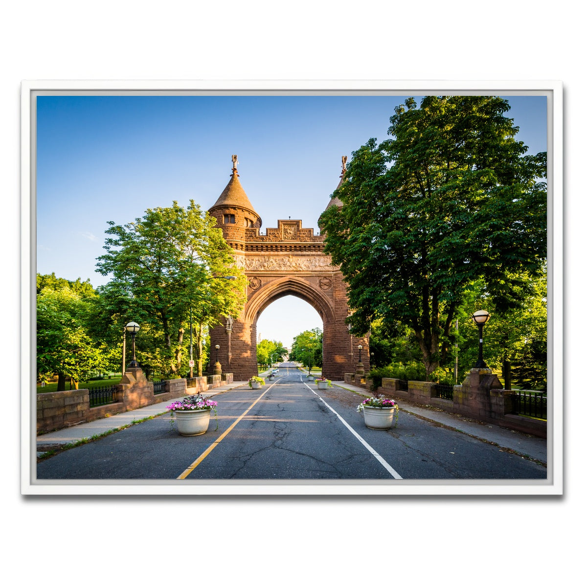 AUTO-MOCKUP WHITE | The Soldiers and Sailors Memorial Arch | 1 Piece | White Framed Canvas | group=4x3