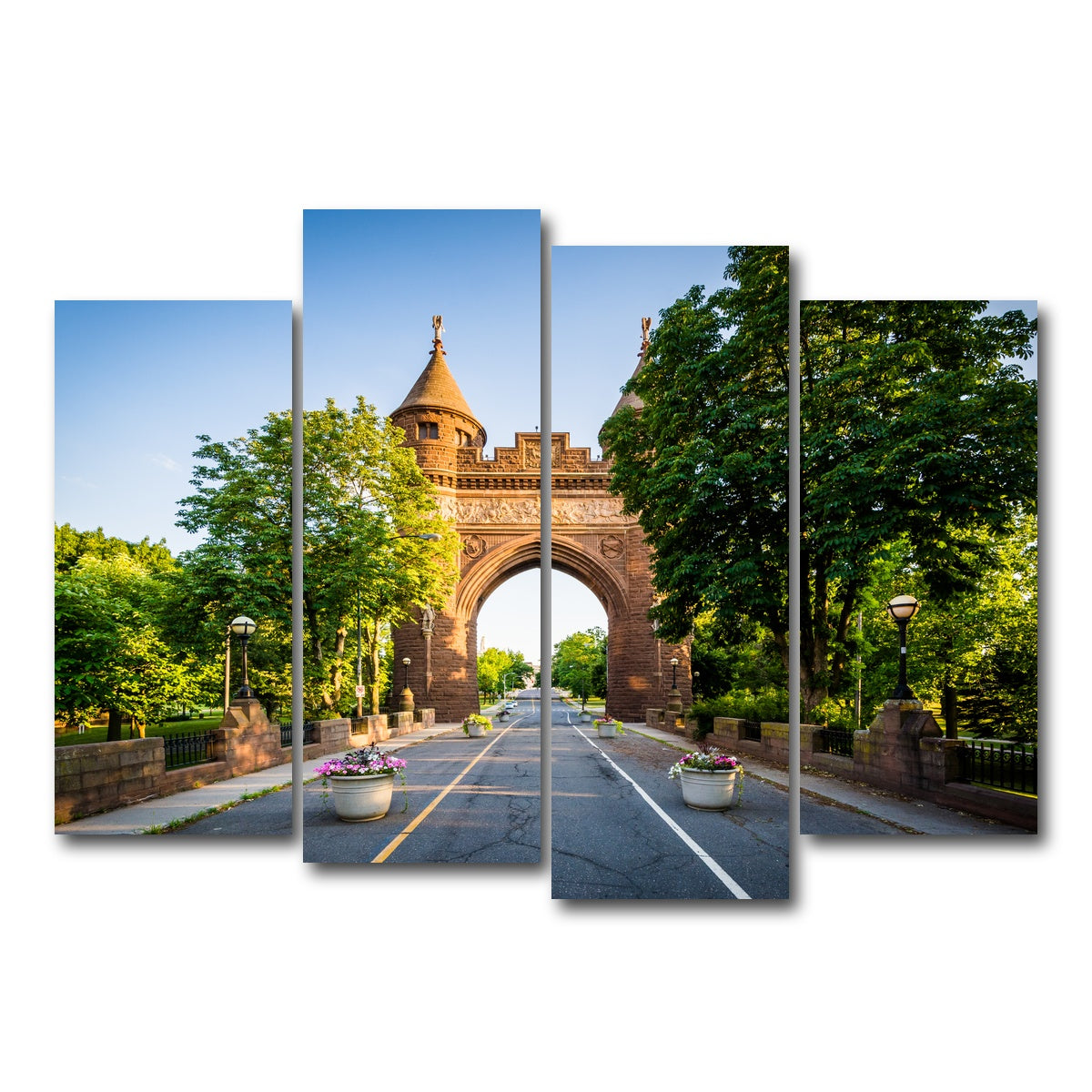 AUTO-MOCKUP WHITE | The Soldiers and Sailors Memorial Arch | 4 Piece | Gallery Wrap Canvas | group=4_normal
