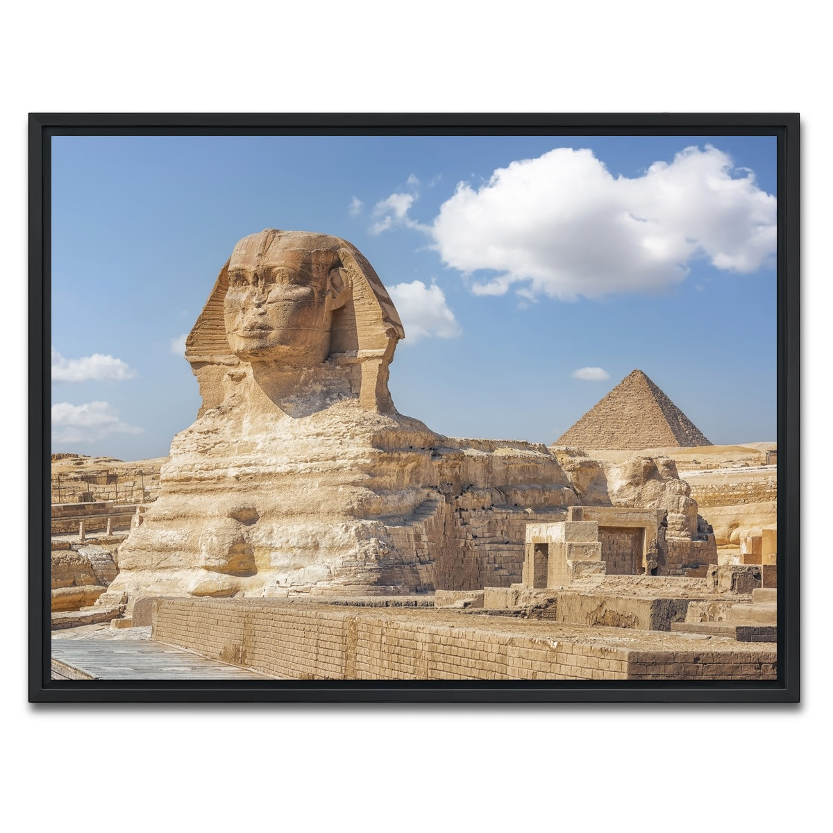 AUTO-MOCKUP WHITE | The Sphinx | 1 Piece | Black Framed Canvas | group=4x3