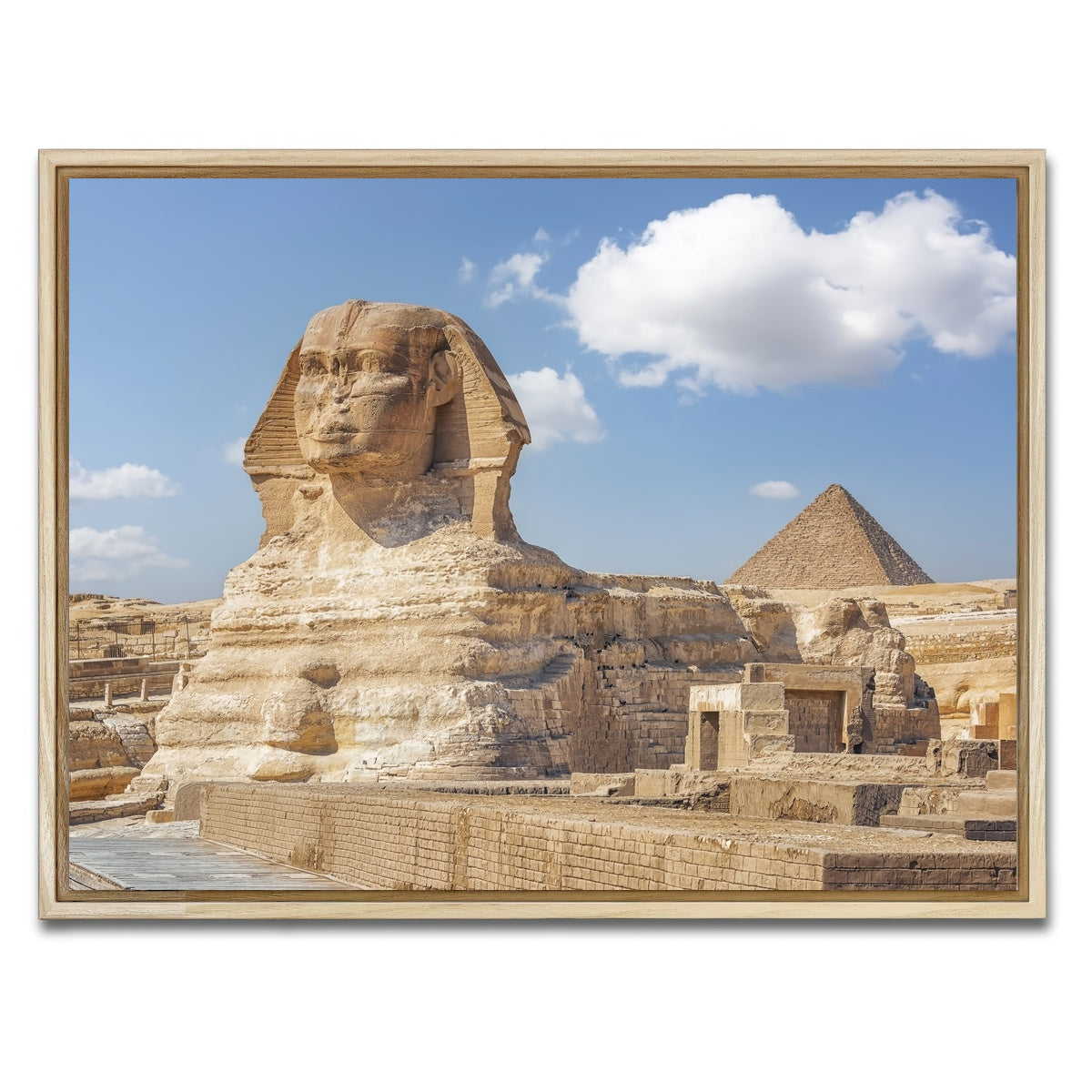 AUTO-MOCKUP WHITE | The Sphinx | 1 Piece | Natural Framed Canvas | group=4x3