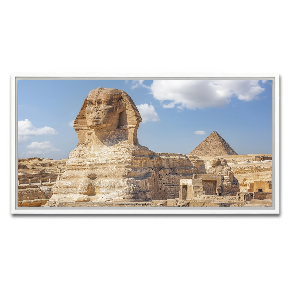 AUTO-MOCKUP WHITE | The Sphinx | 1 Piece | White Framed Canvas | group=2x1