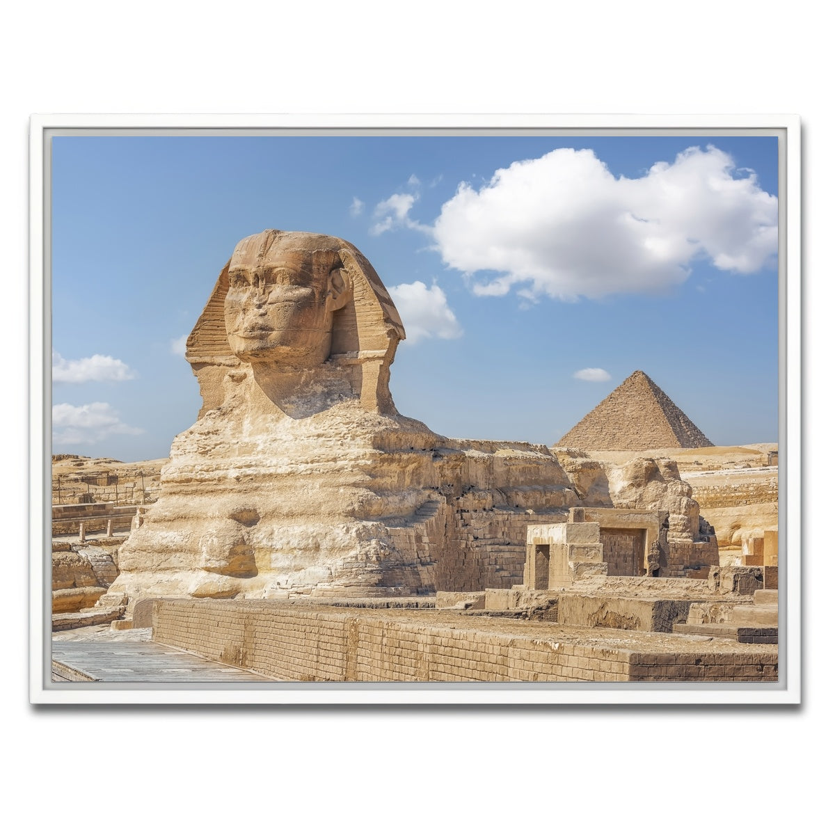 AUTO-MOCKUP WHITE | The Sphinx | 1 Piece | White Framed Canvas | group=4x3