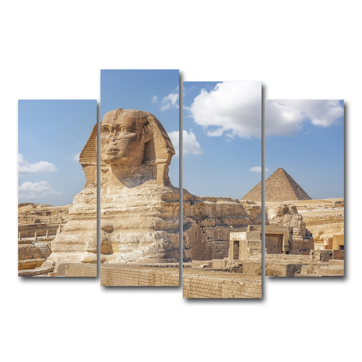 AUTO-MOCKUP WHITE | The Sphinx | 4 Piece | Gallery Wrap Canvas | group=4_normal