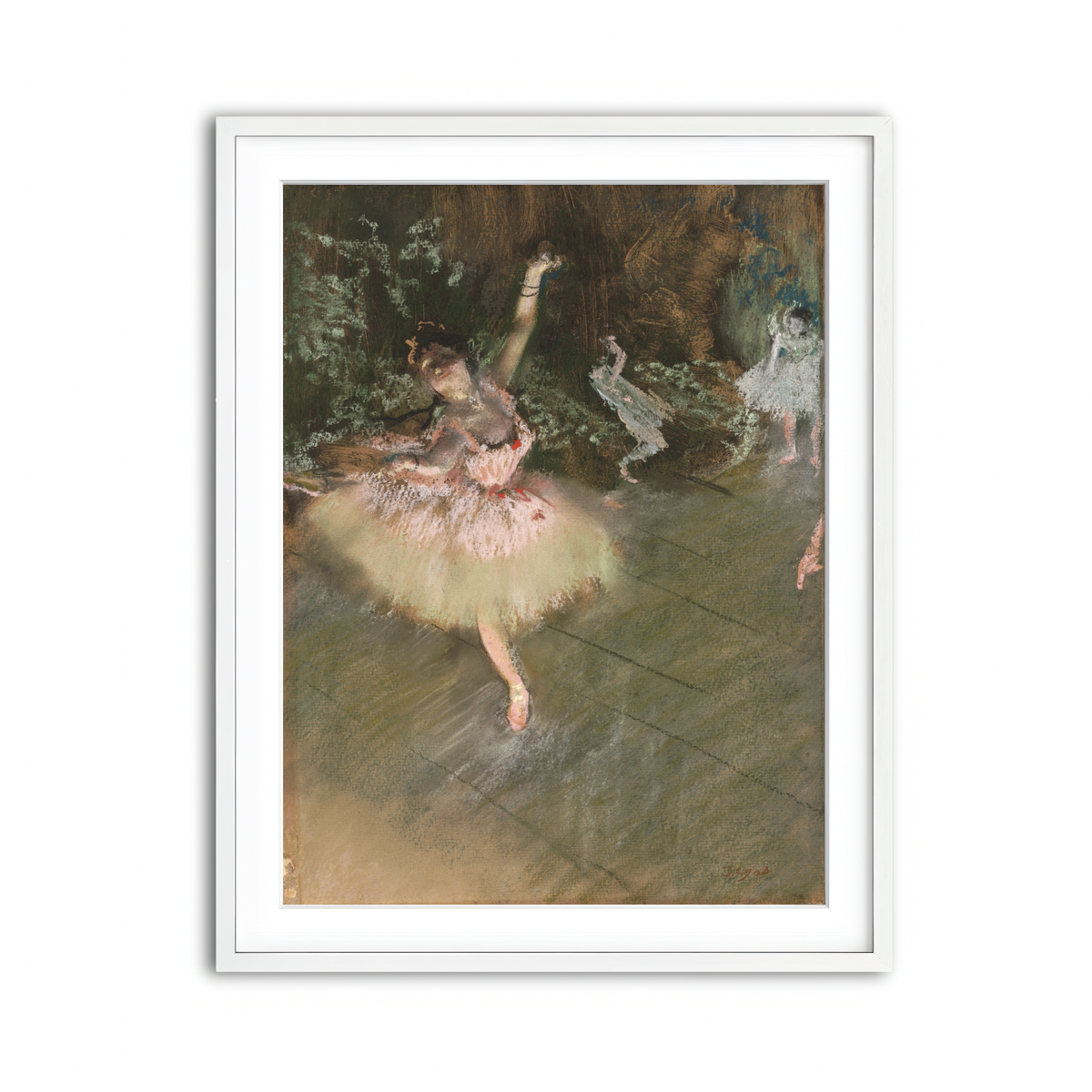 Framed Print 3x4 White