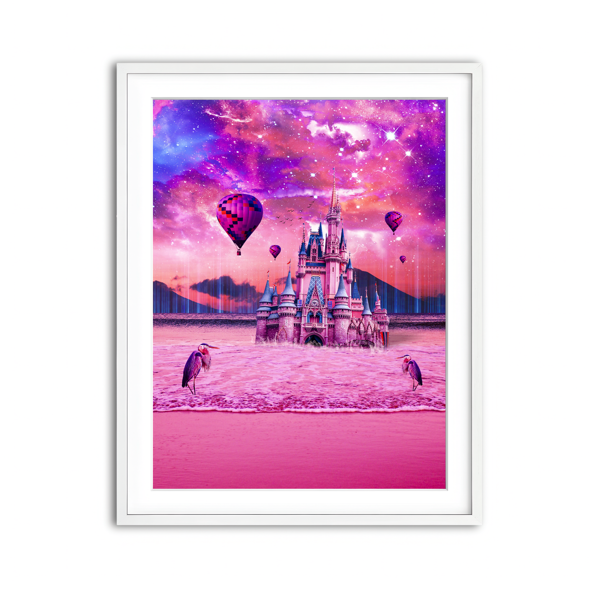 Framed Print 3x4 White
