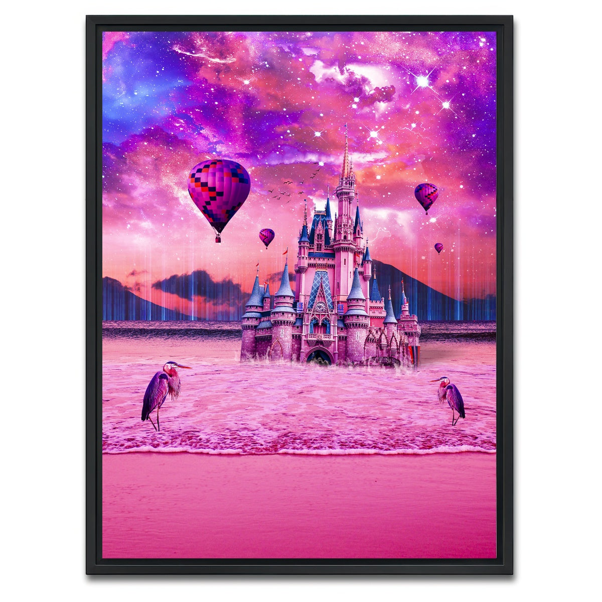 AUTO-MOCKUP WHITE | The Sunken Castle | 1 Piece | Black Framed Canvas | group=3x4