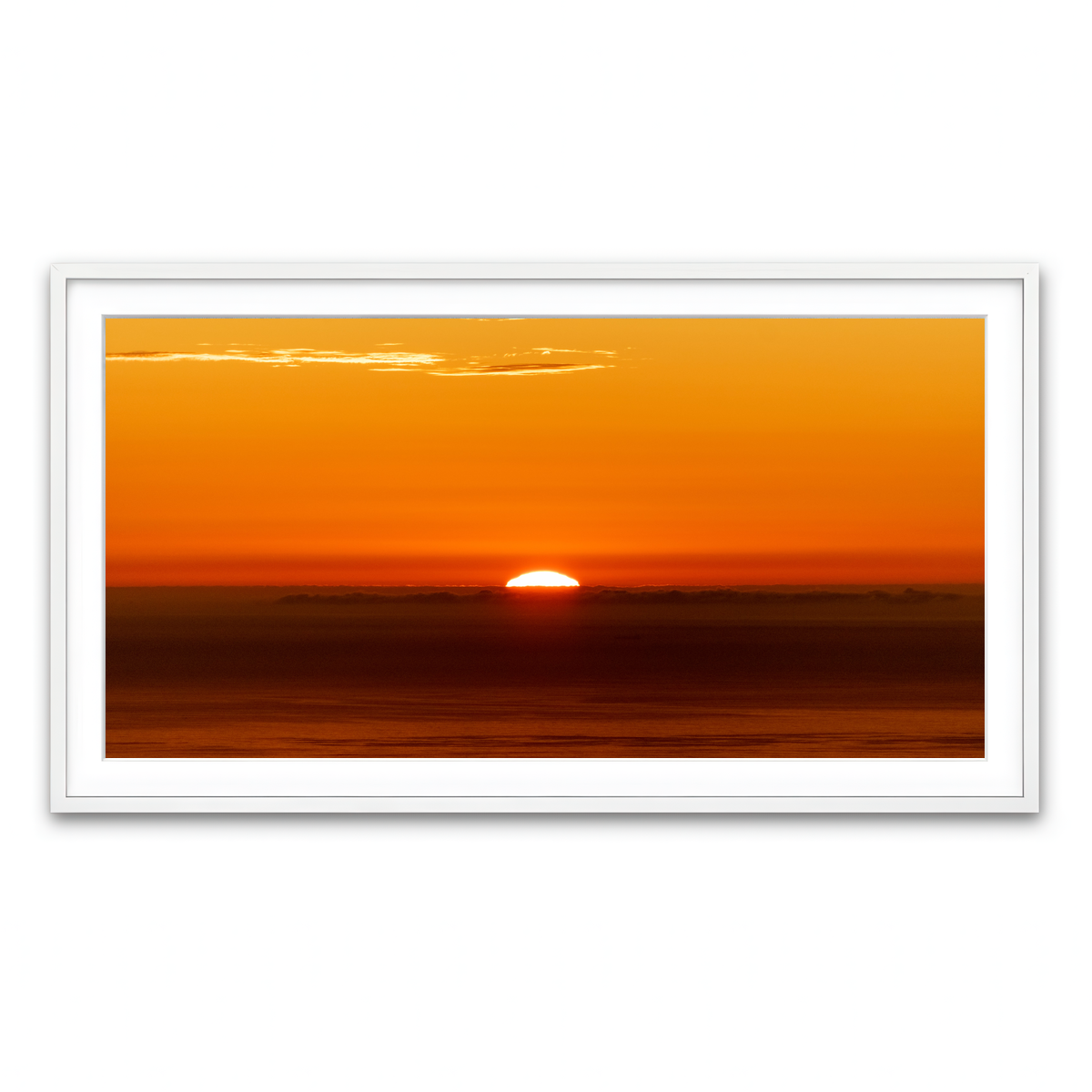 Framed Print 2x1 White