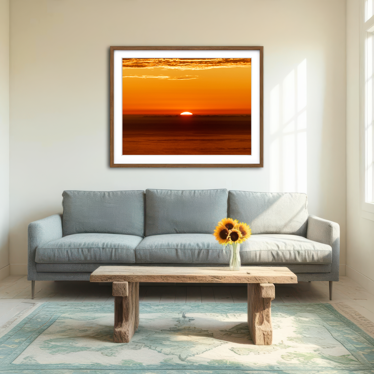 AUTO-MOCKUP ROOM | The Sunrise Wall Art