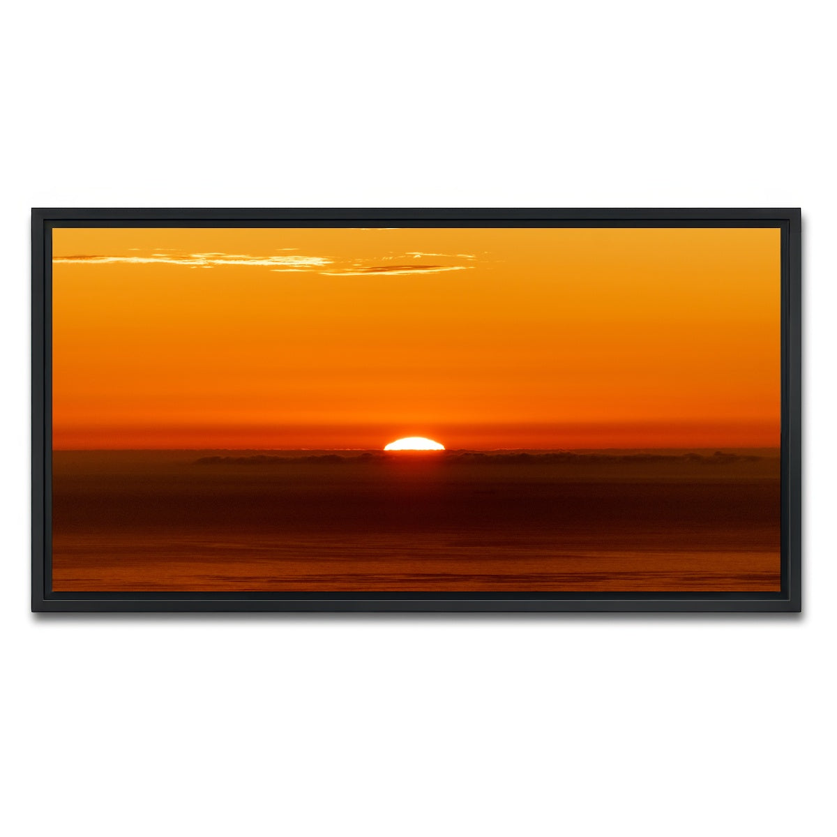 AUTO-MOCKUP WHITE | The Sunrise | 1 Piece | Black Framed Canvas | group=2x1
