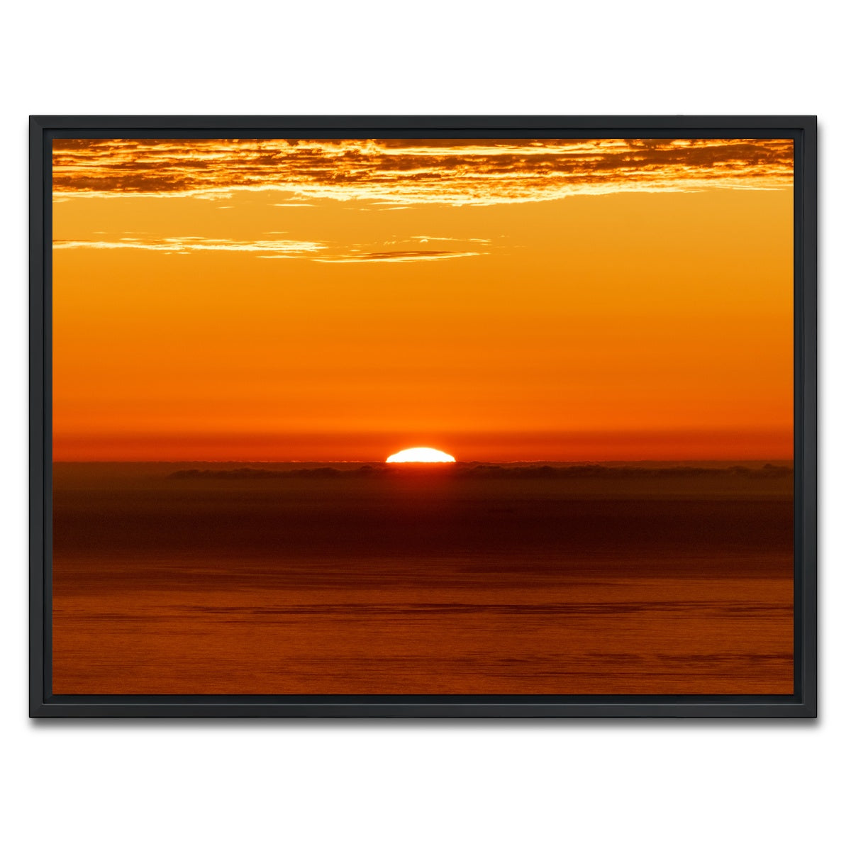 AUTO-MOCKUP WHITE | The Sunrise | 1 Piece | Black Framed Canvas | group=4x3