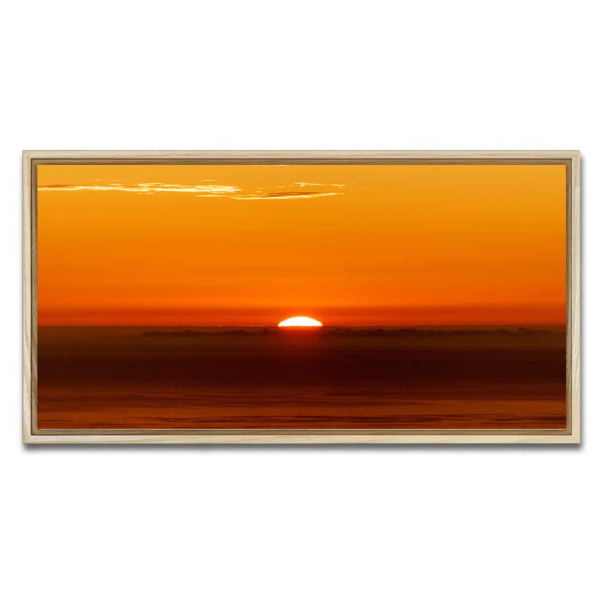 AUTO-MOCKUP WHITE | The Sunrise | 1 Piece | Natural Framed Canvas | group=2x1