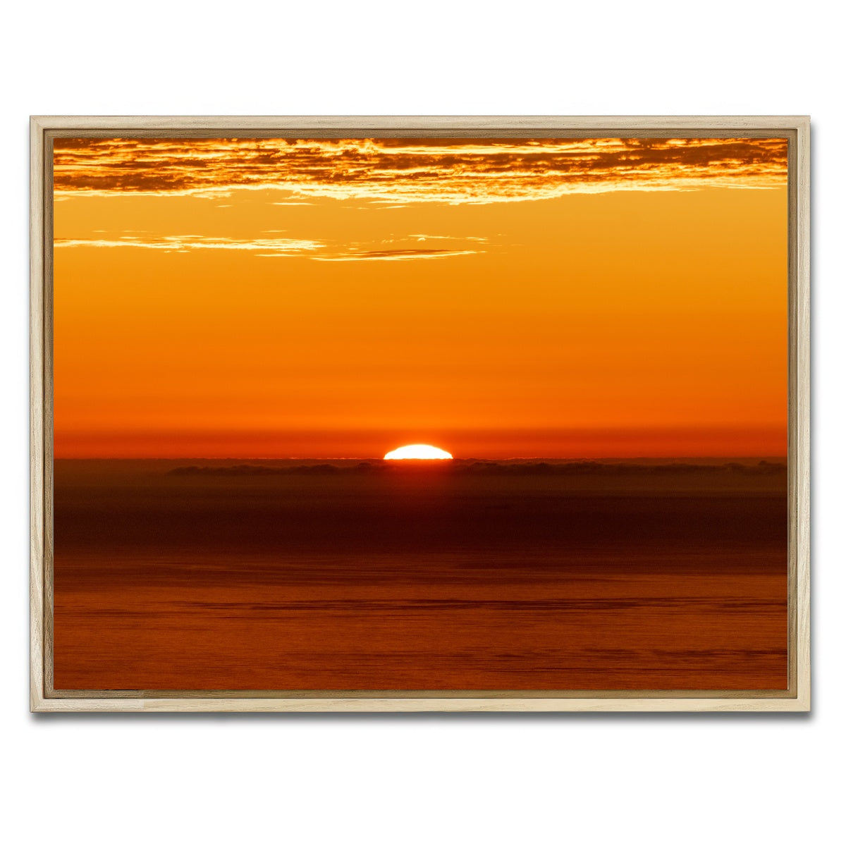 AUTO-MOCKUP WHITE | The Sunrise | 1 Piece | Natural Framed Canvas | group=4x3