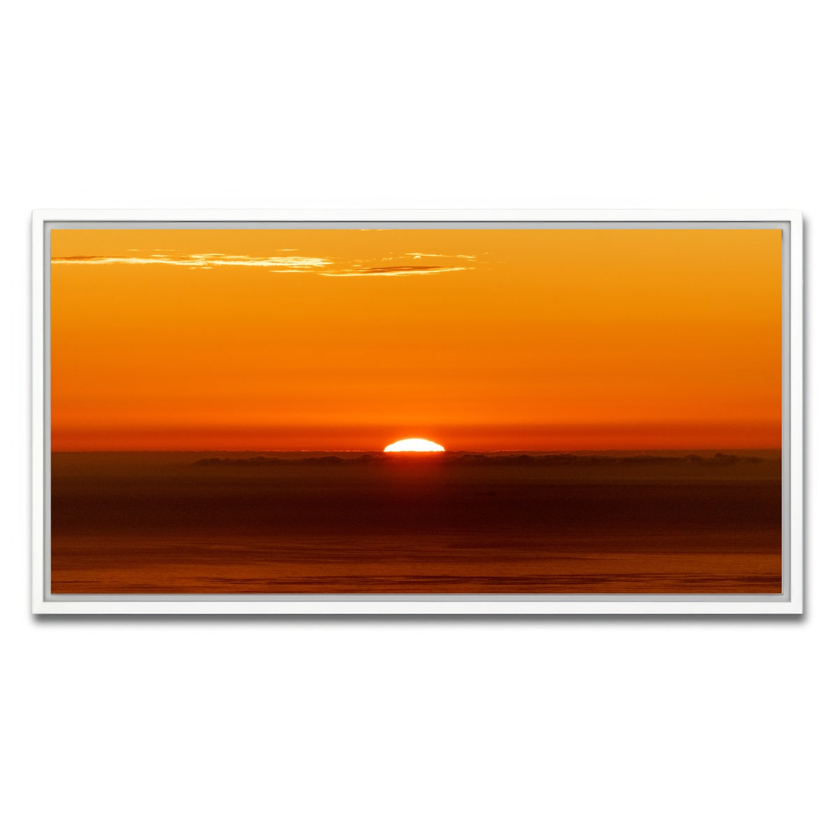AUTO-MOCKUP WHITE | The Sunrise | 1 Piece | White Framed Canvas | group=2x1