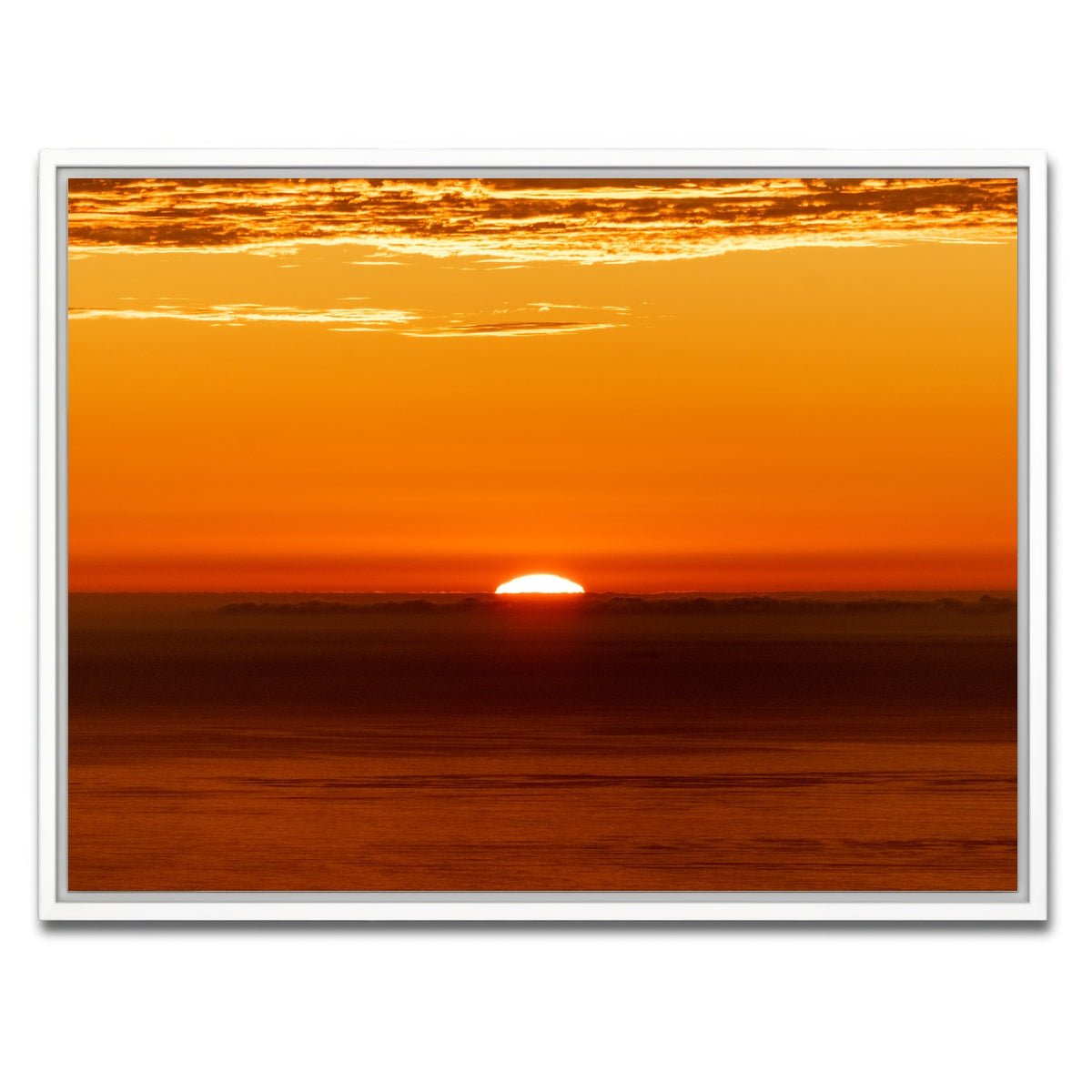 AUTO-MOCKUP WHITE | The Sunrise | 1 Piece | White Framed Canvas | group=4x3