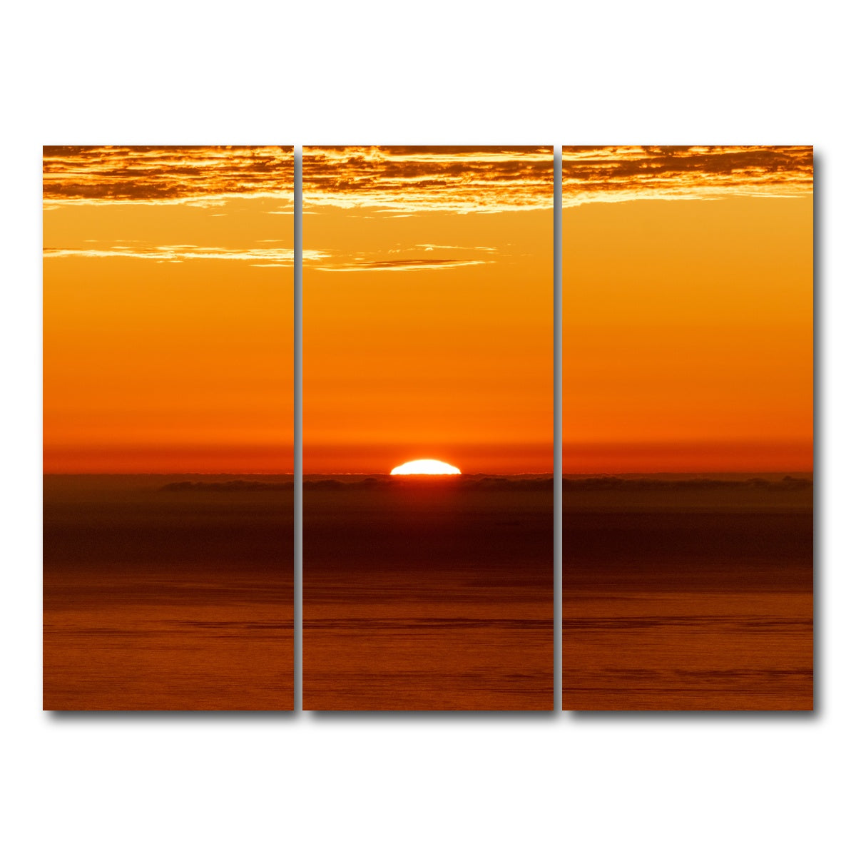 AUTO-MOCKUP WHITE | The Sunrise | 3 Piece | Gallery Wrap Canvas | group=8x18