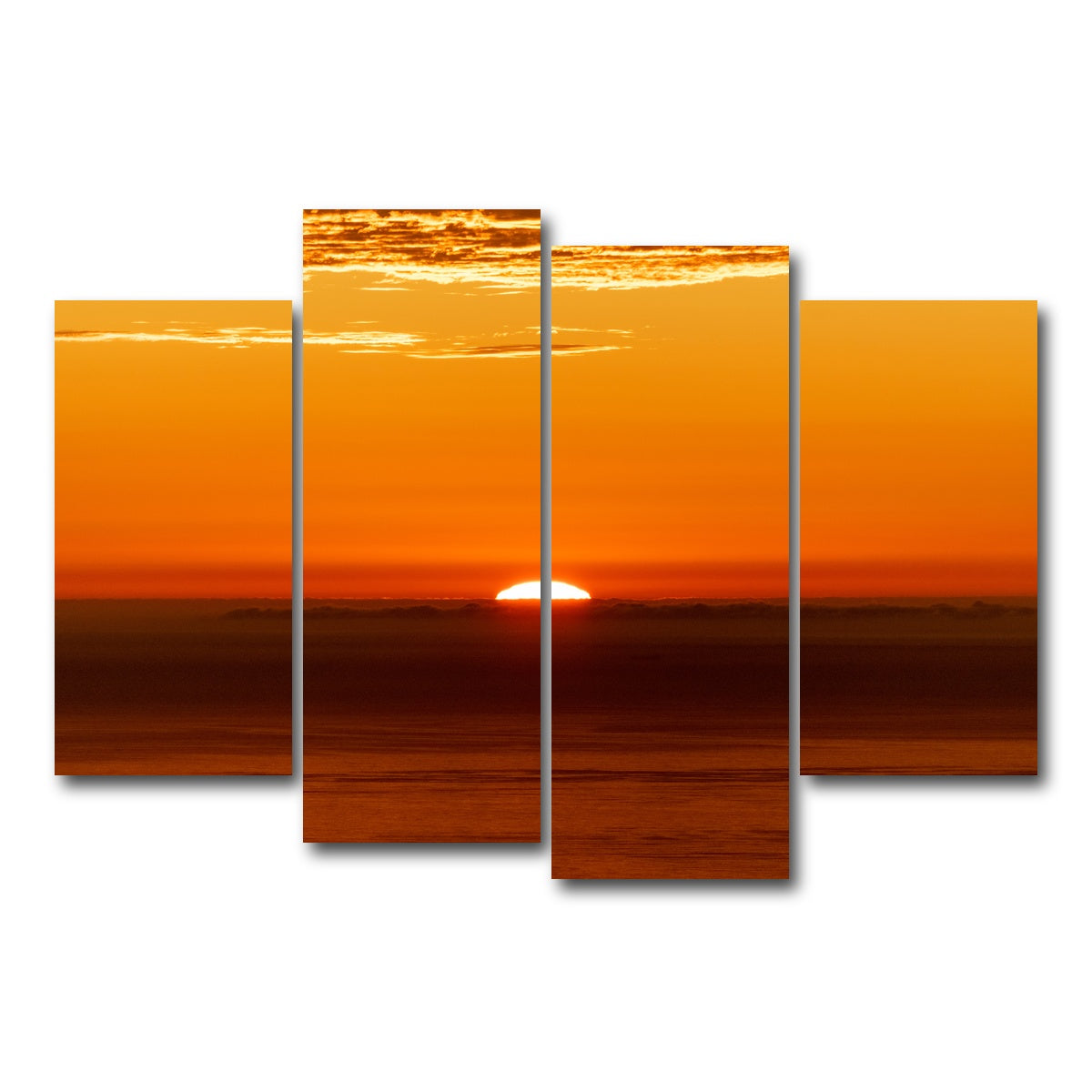 AUTO-MOCKUP WHITE | The Sunrise | 4 Piece | Gallery Wrap Canvas | group=4_short