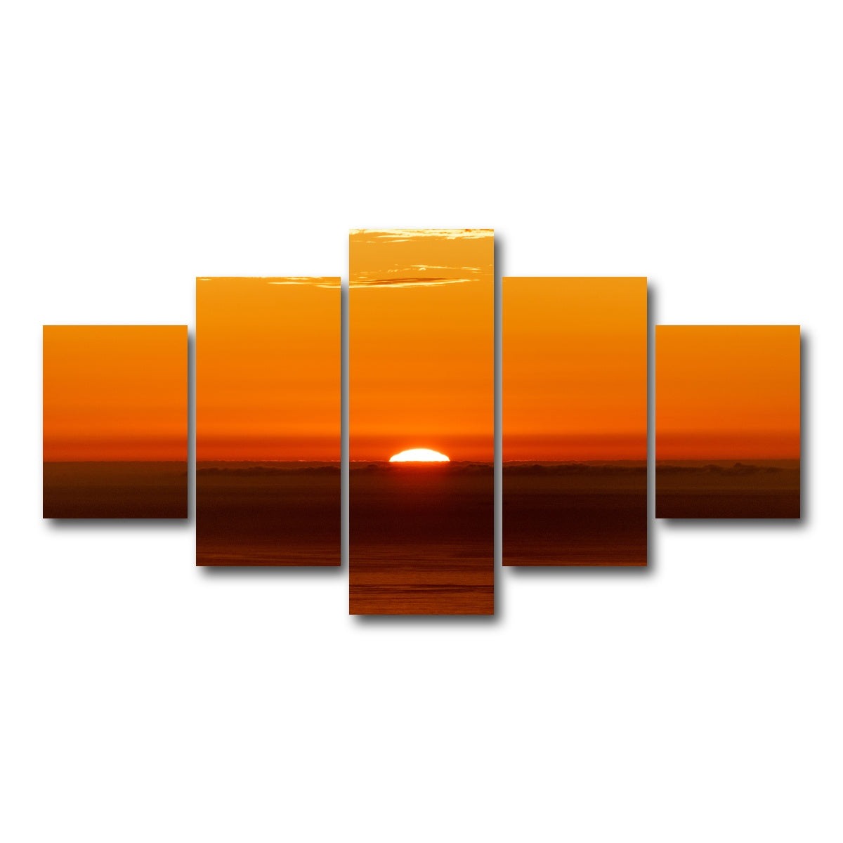 AUTO-MOCKUP WHITE | The Sunrise | 5 Piece | Gallery Wrap Canvas | group=5_short