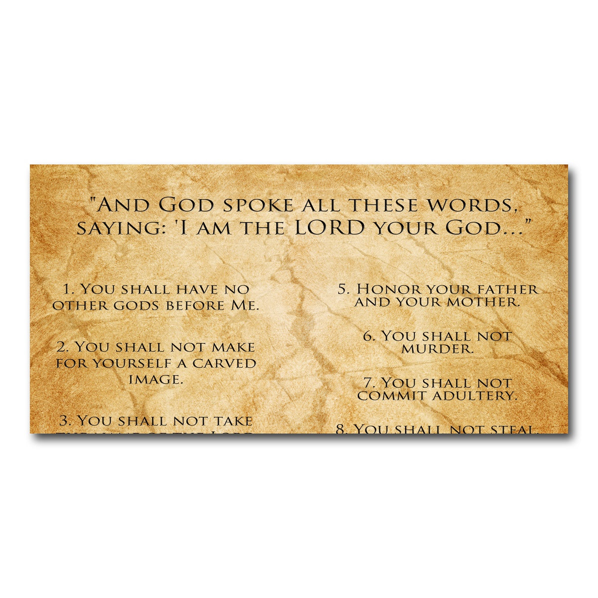 AUTO-MOCKUP WHITE | The Ten Commandments | 1 Piece | Gallery Wrap Canvas | group=2x1