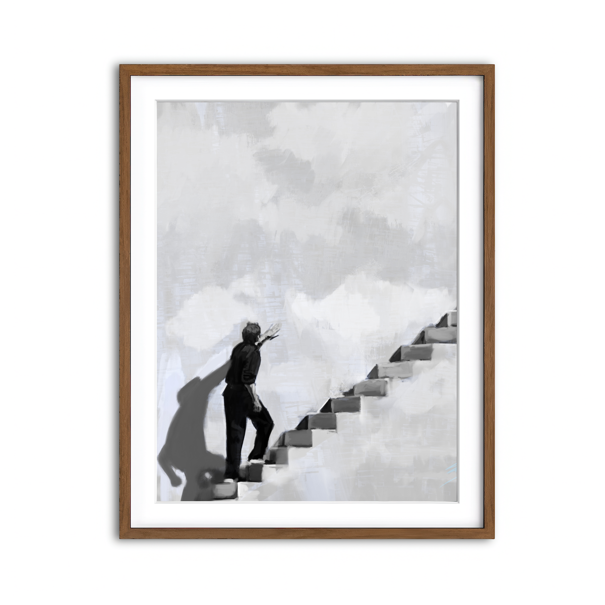 Framed Print 3x4 Walnut