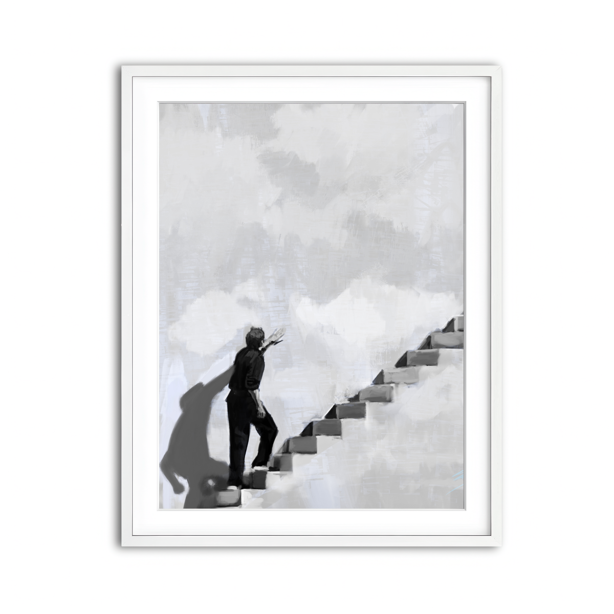 Framed Print 3x4 White