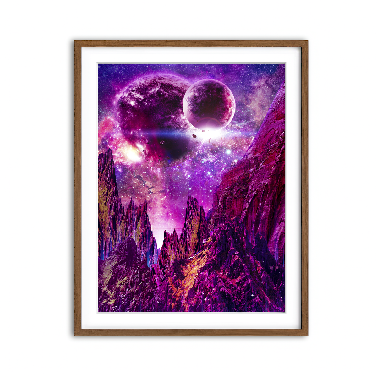 Framed Print 3x4 Walnut