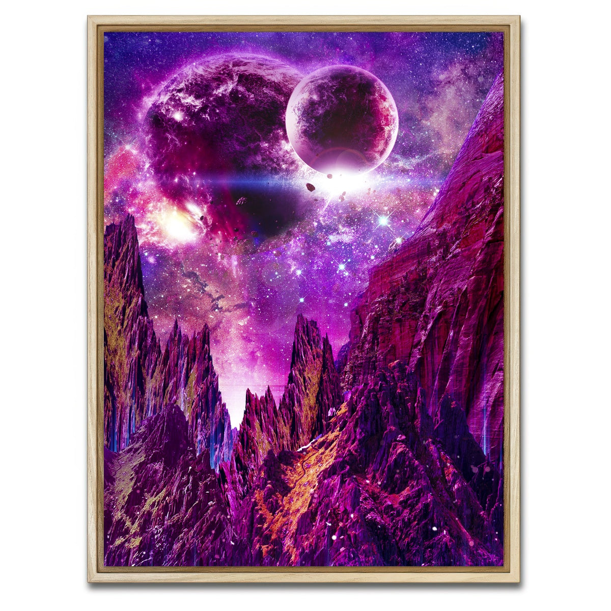 AUTO-MOCKUP WHITE | The Universe | 1 Piece | Natural Framed Canvas | group=3x4