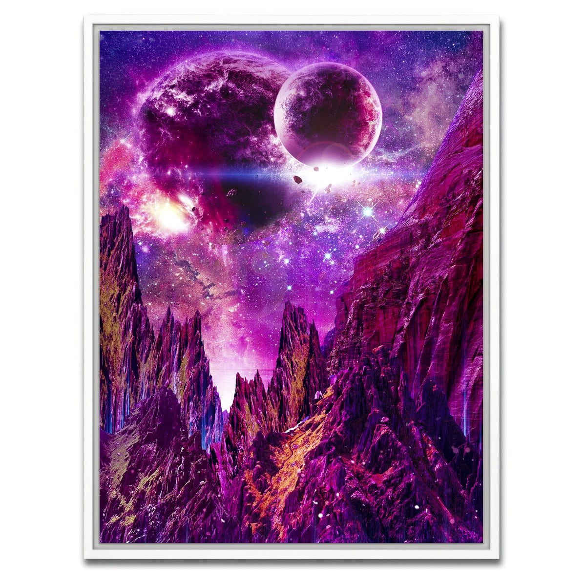 AUTO-MOCKUP WHITE | The Universe | 1 Piece | White Framed Canvas | group=3x4