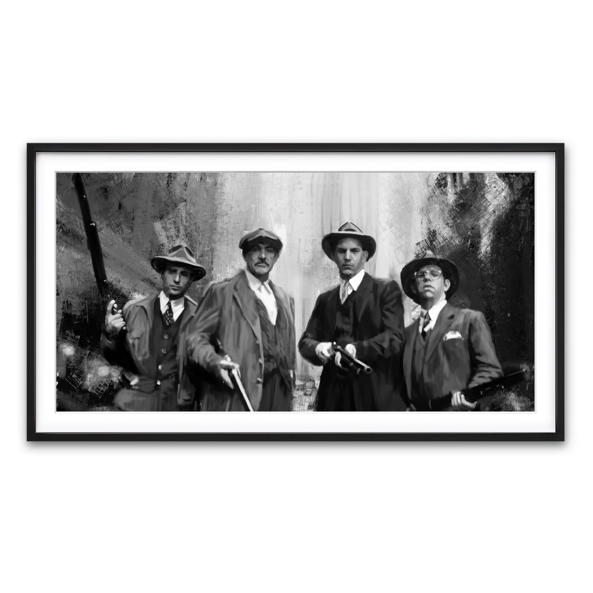 Framed Print 2x1 Black