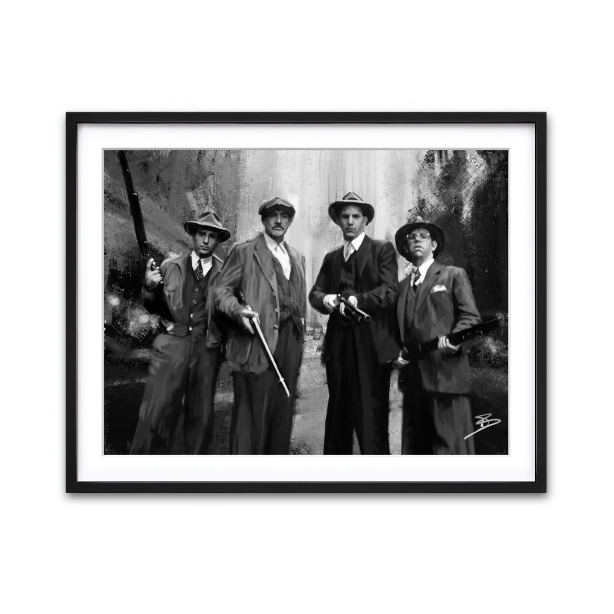 Framed Print 4x3 Black