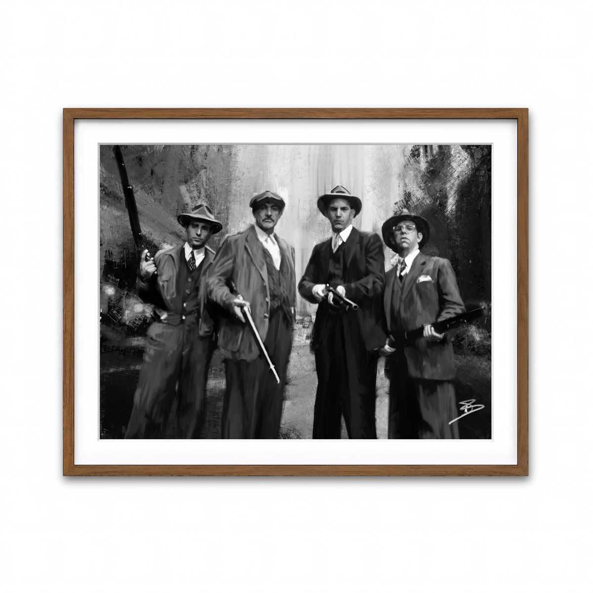 Framed Print 4x3 Walnut