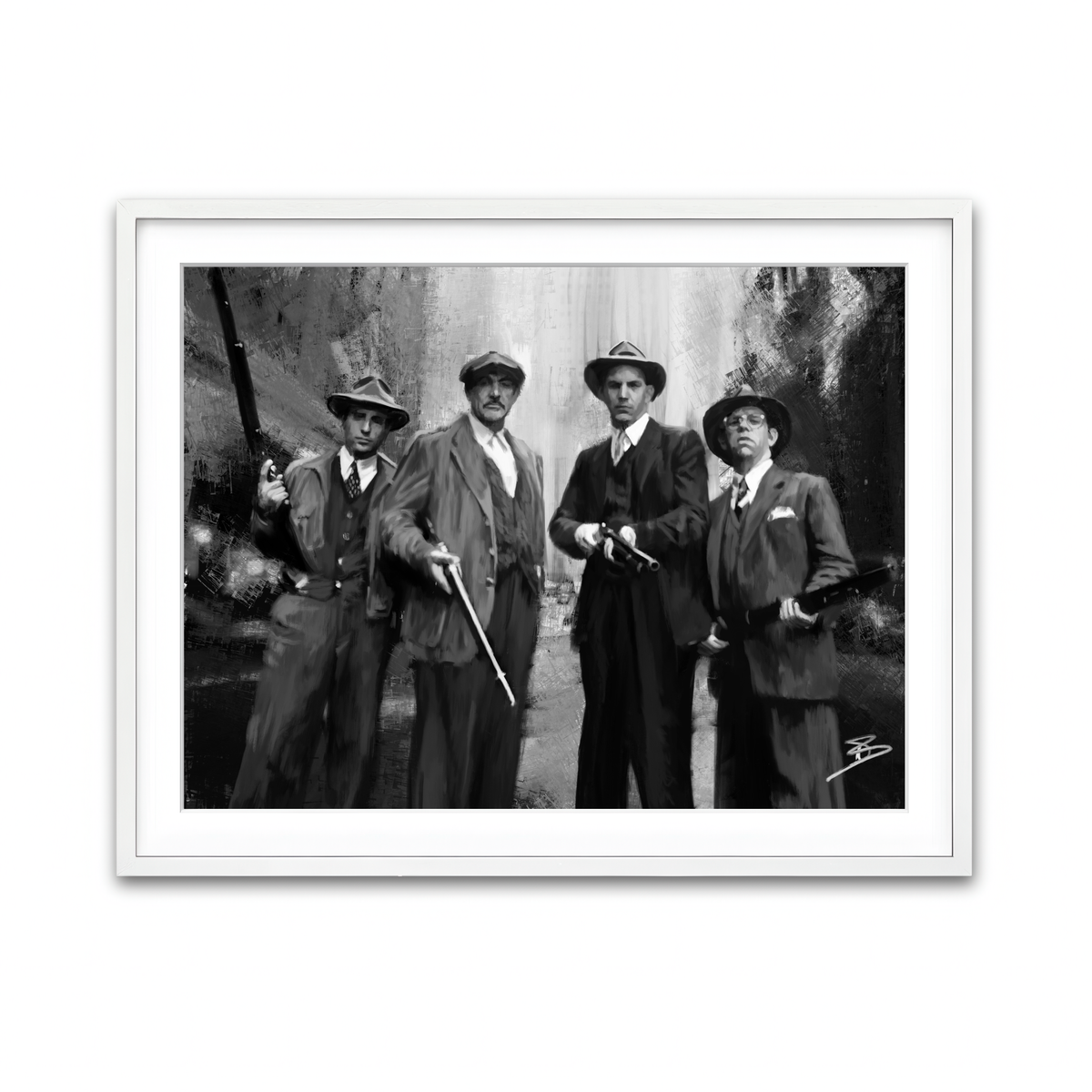 Framed Print 4x3 White