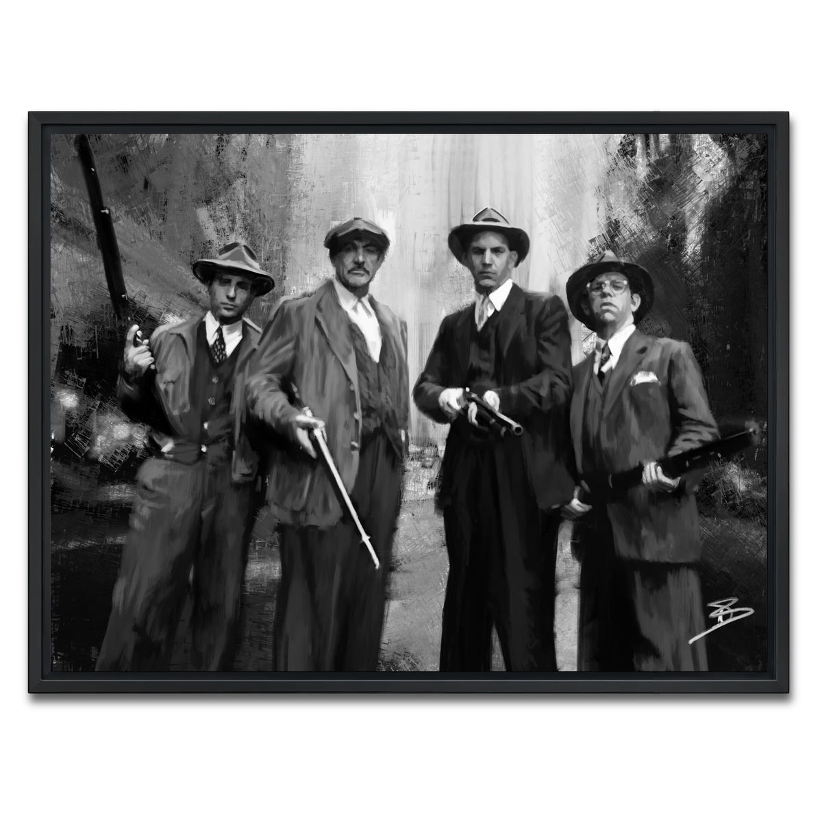 AUTO-MOCKUP WHITE | The Untouchables | 1 Piece | Black Framed Canvas | group=4x3