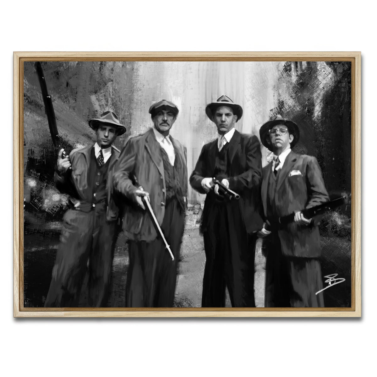 AUTO-MOCKUP WHITE | The Untouchables | 1 Piece | Natural Framed Canvas | group=4x3