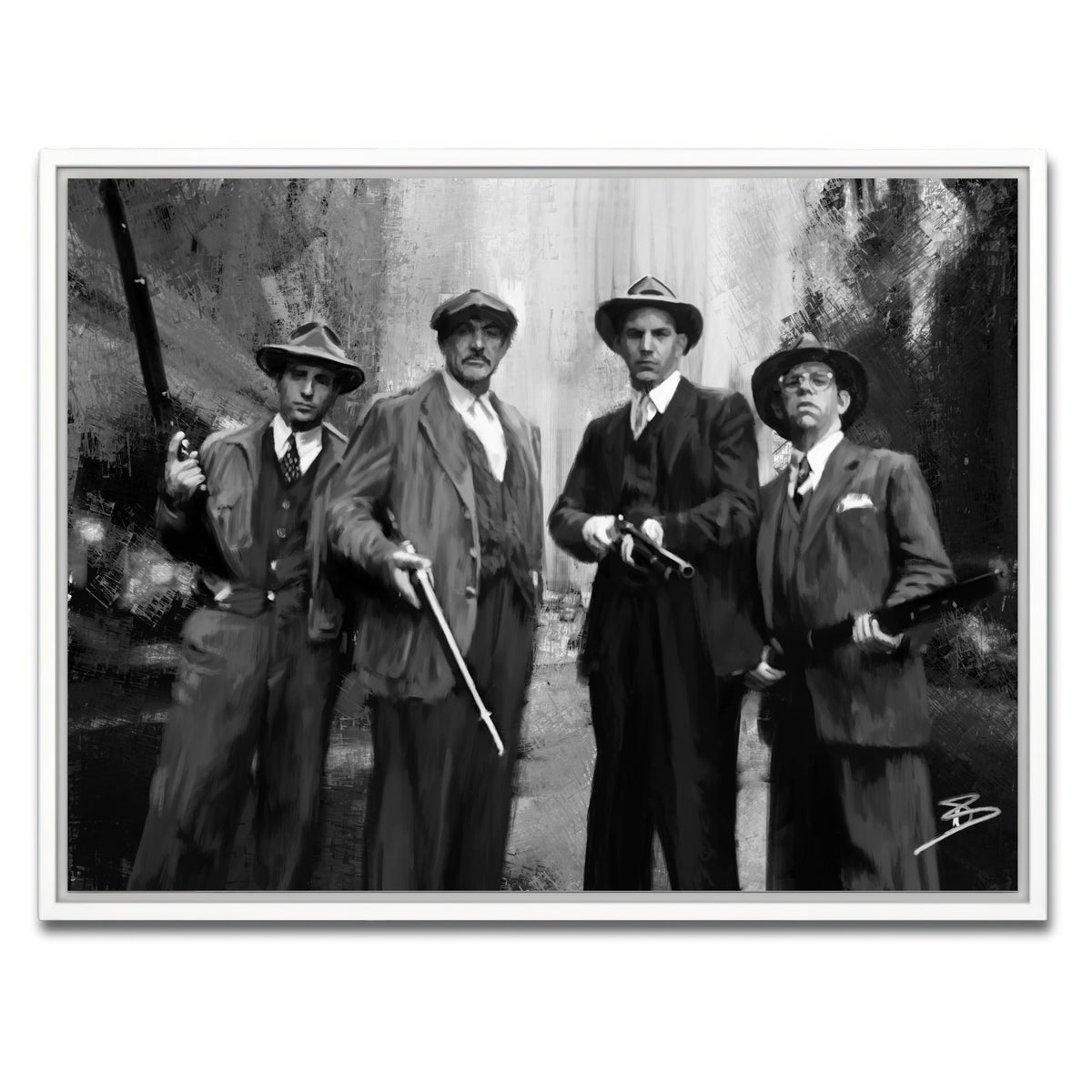 AUTO-MOCKUP WHITE | The Untouchables | 1 Piece | White Framed Canvas | group=4x3