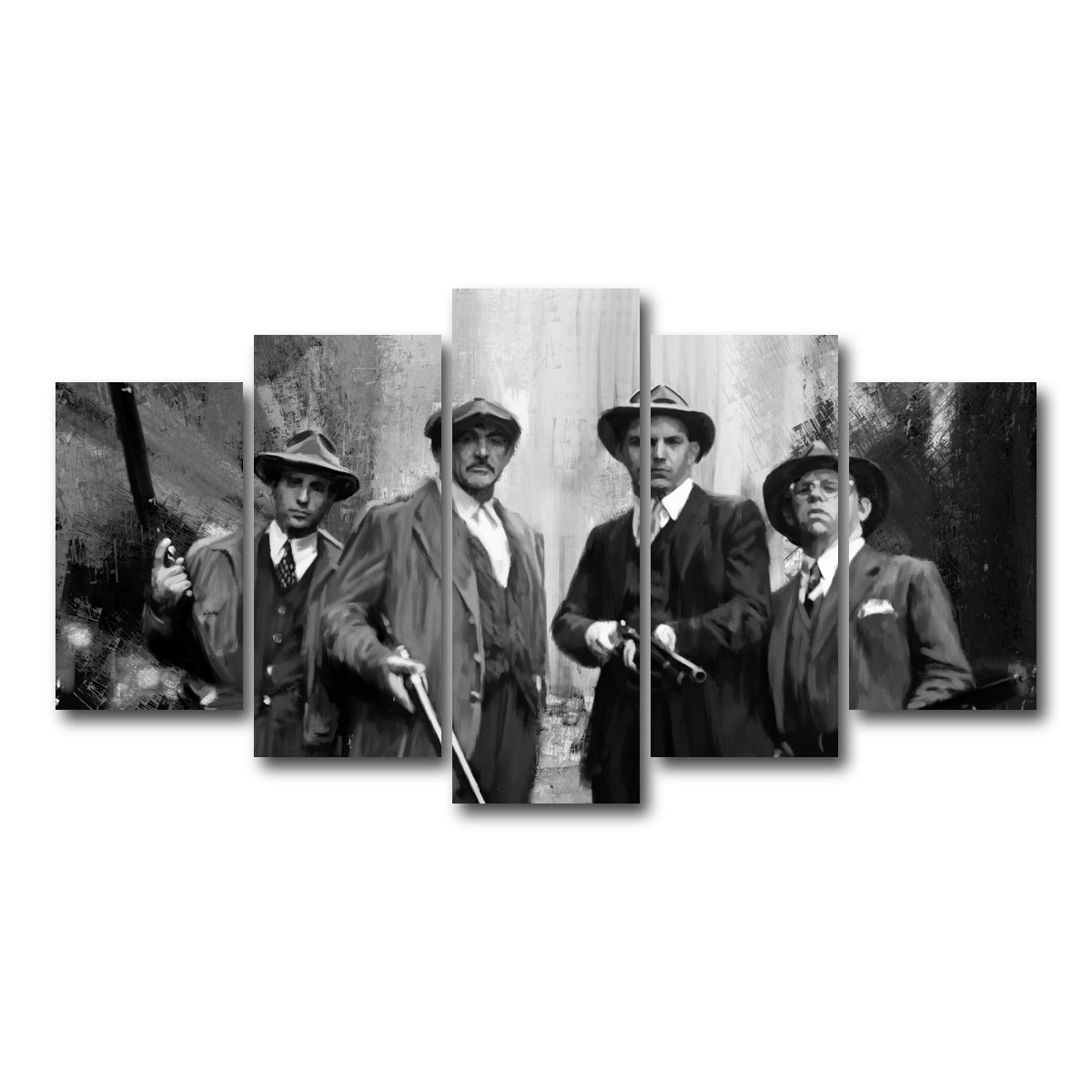 AUTO-MOCKUP WHITE | The Untouchables | 5 Piece | Gallery Wrap Canvas | group=5_normal