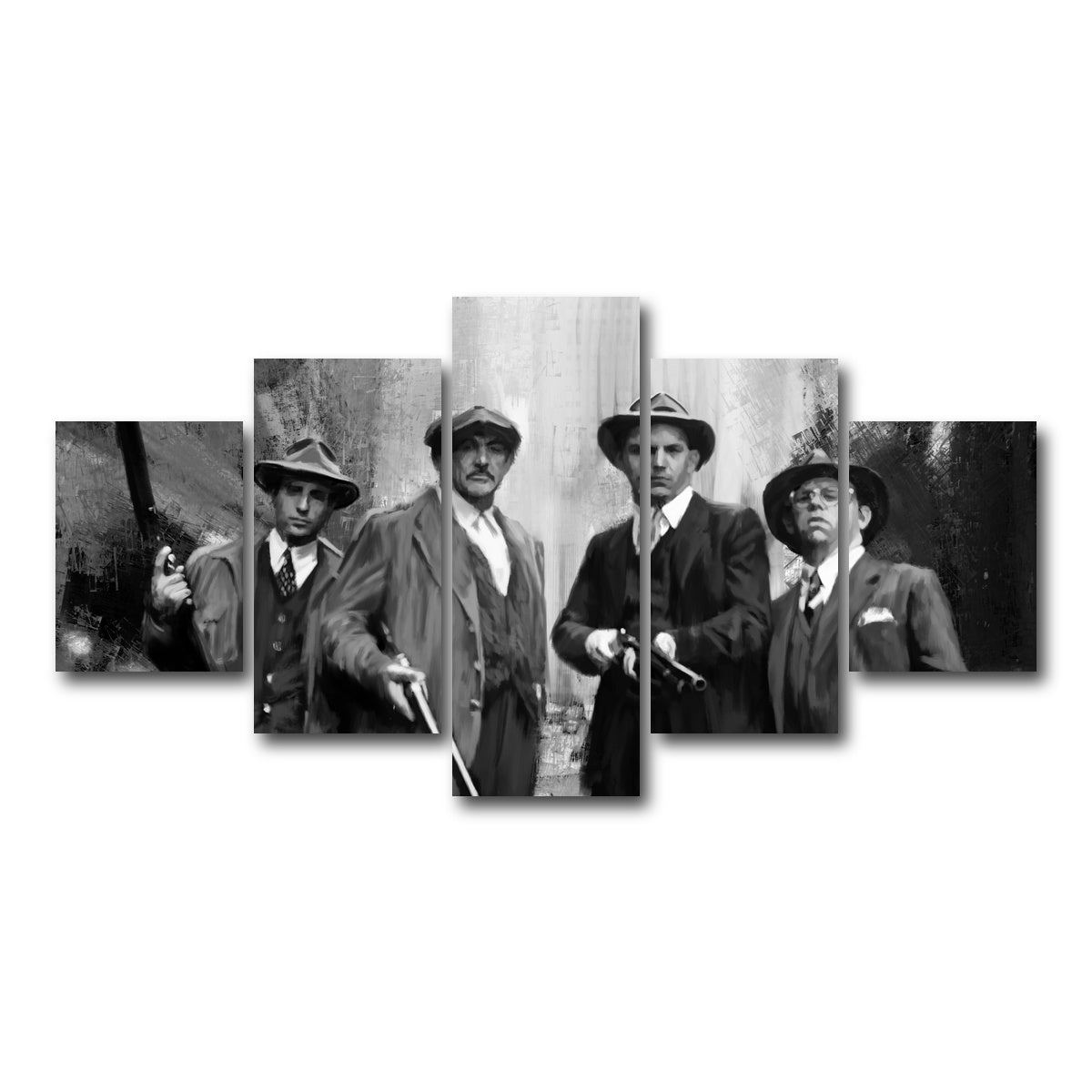 AUTO-MOCKUP WHITE | The Untouchables | 5 Piece | Gallery Wrap Canvas | group=5_short