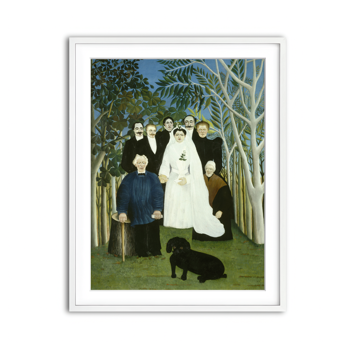 Framed Print 3x4 White