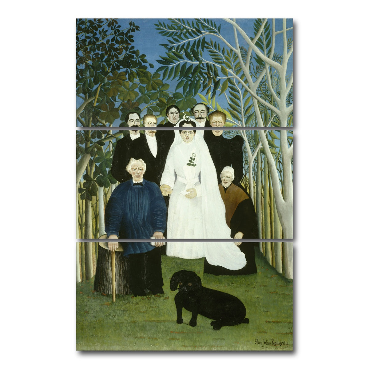 AUTO-MOCKUP WHITE | The Wedding Party | 3 Piece | Gallery Wrap Canvas | group=12x24_stacked