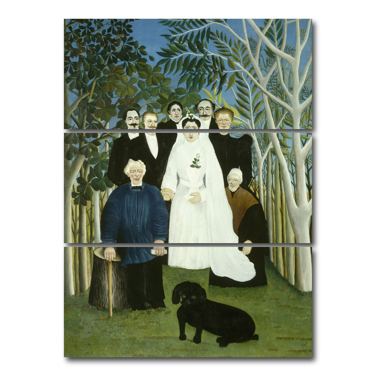 AUTO-MOCKUP WHITE | The Wedding Party | 3 Piece | Gallery Wrap Canvas | group=8x18_stacked