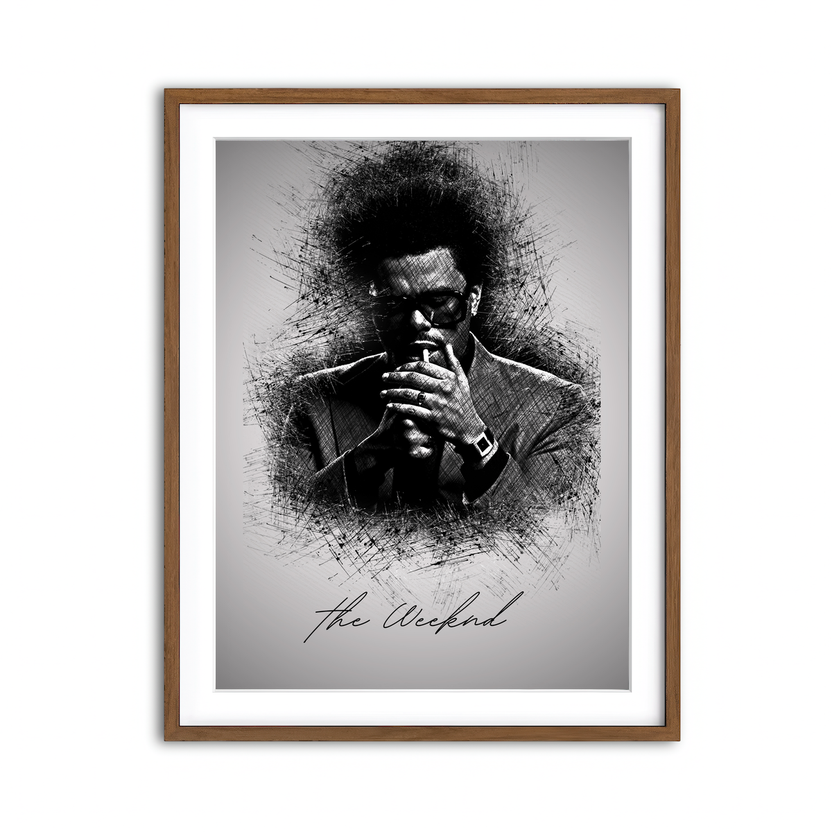 Framed Print 3x4 Walnut