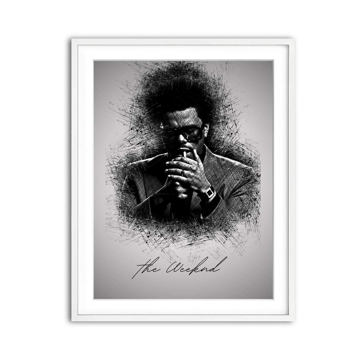 Framed Print 3x4 White