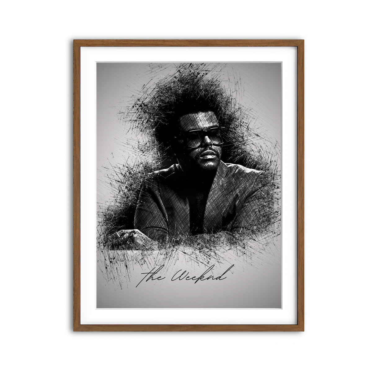 Framed Print 3x4 Walnut