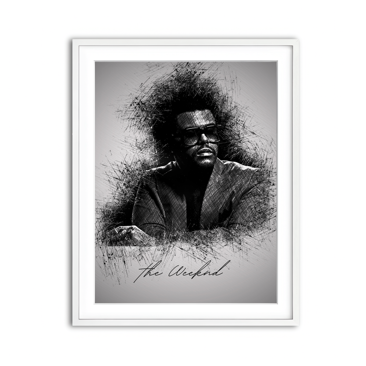 Framed Print 3x4 White