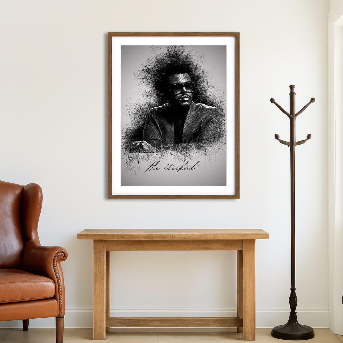 AUTO-MOCKUP ROOM | The Weeknd Shades Wall Art