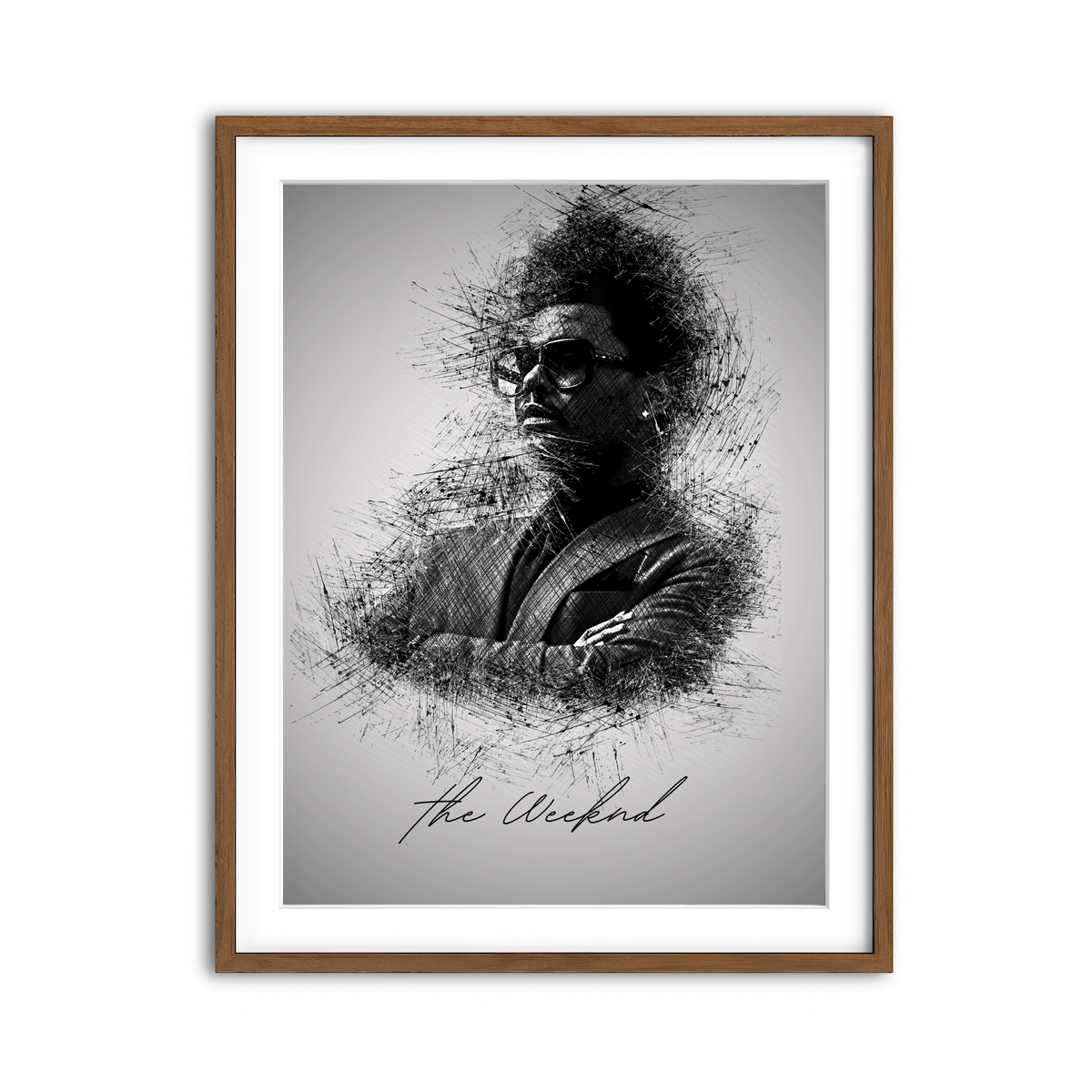 Framed Print 3x4 Walnut