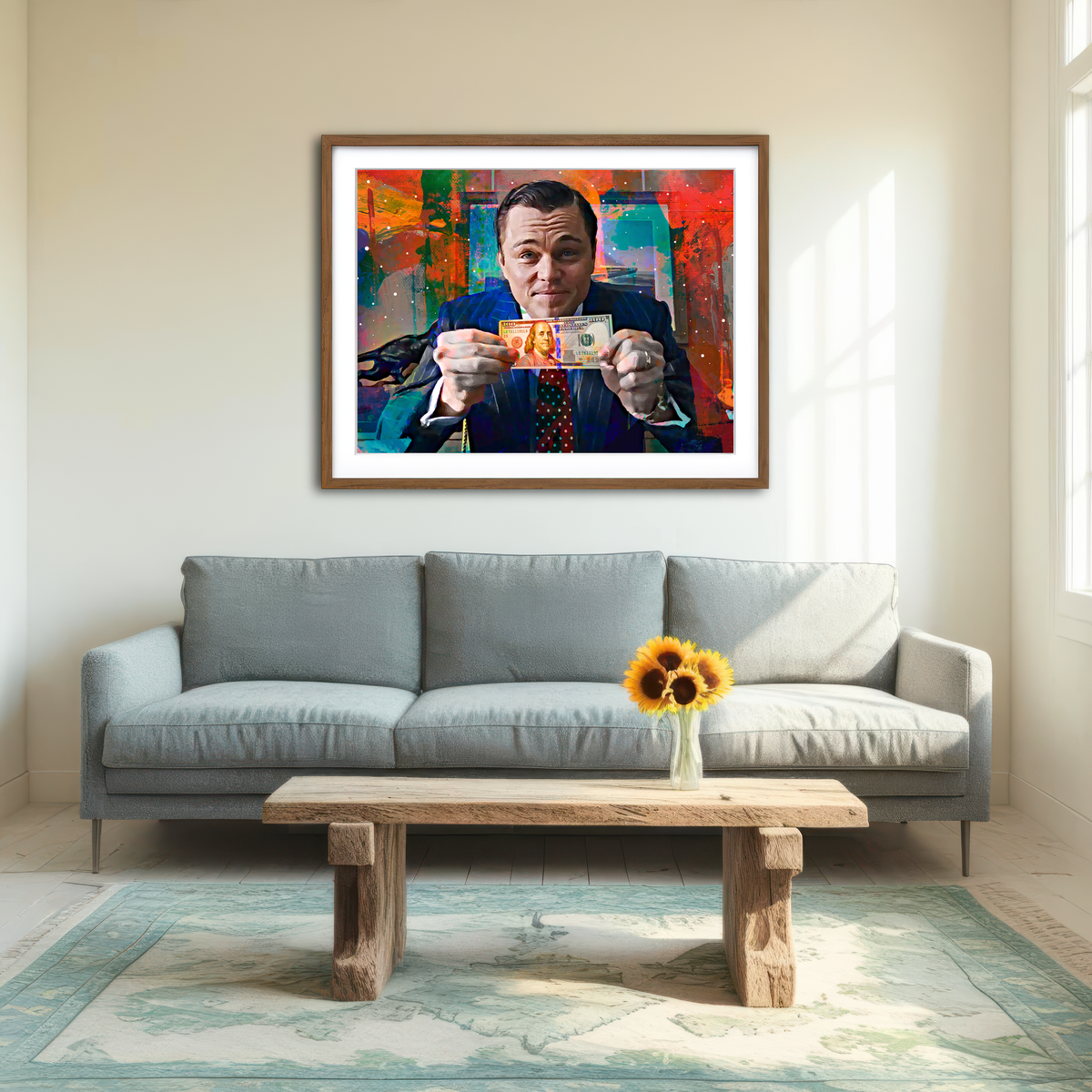 AUTO-MOCKUP ROOM | The Wolf of Wall Street Wall Art