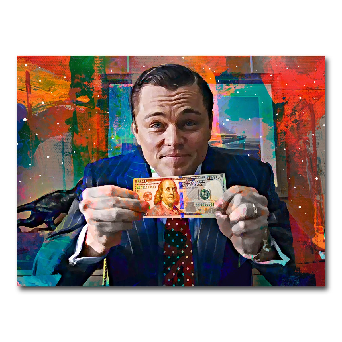 AUTO-MOCKUP WHITE | The Wolf of Wall Street | 1 Piece | Gallery Wrapped | group=4x3