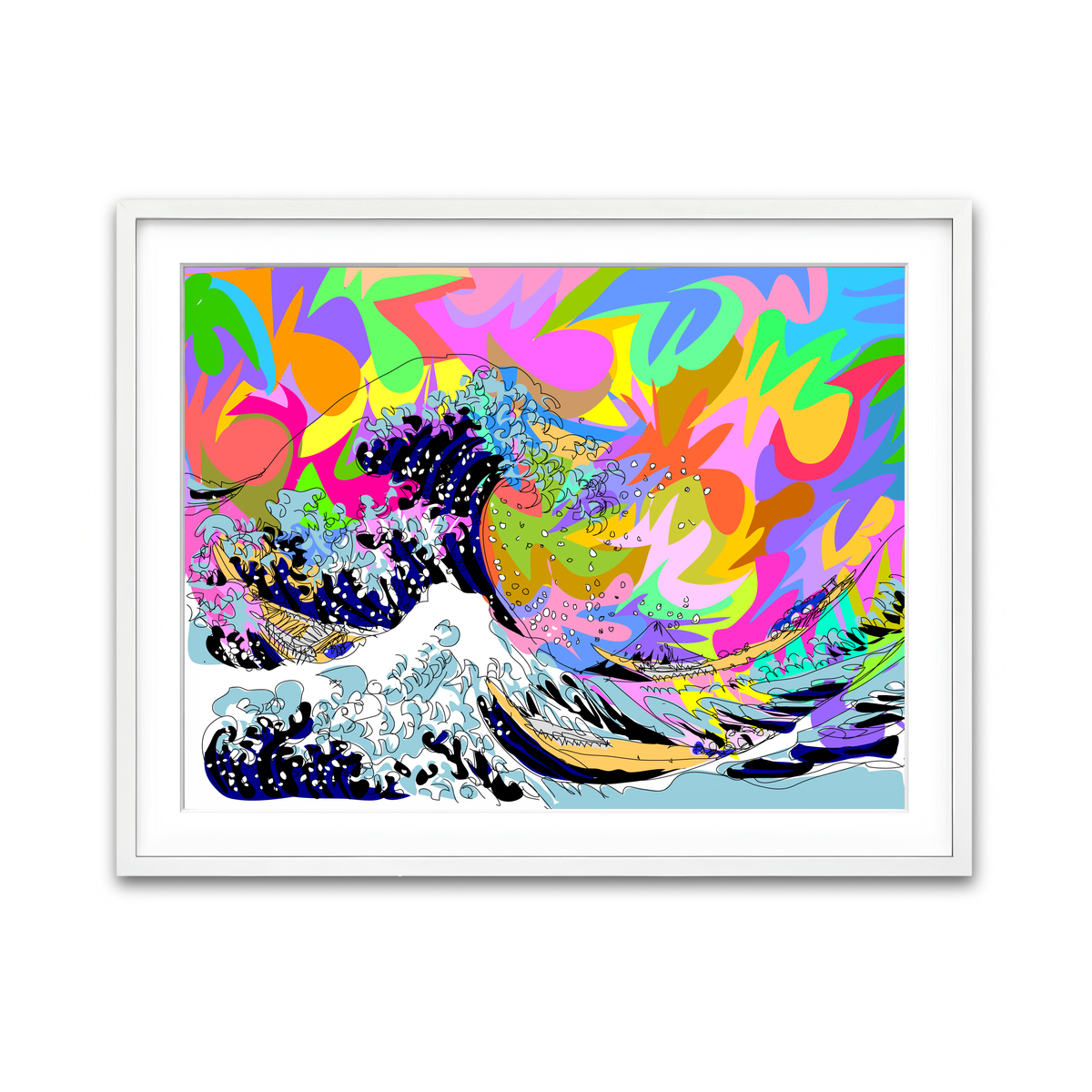 Framed Print 4x3 White